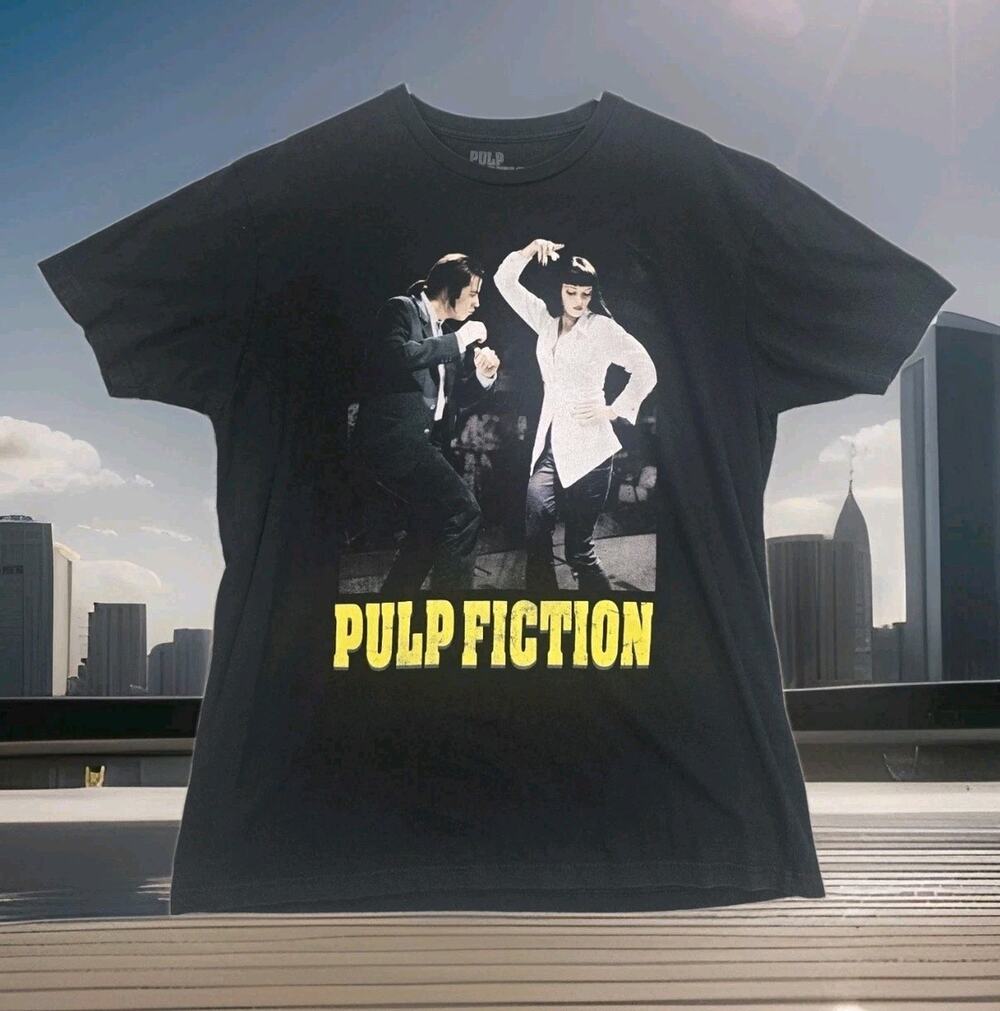 Pulp Fiction Shirt Mens Extra Large XL Goodie Two Sleeves Black Graphic Tee